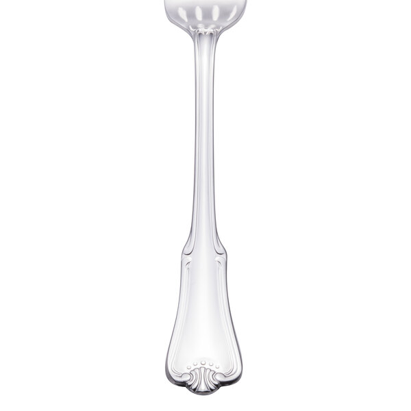 A Walco stainless steel European table fork with a handle.