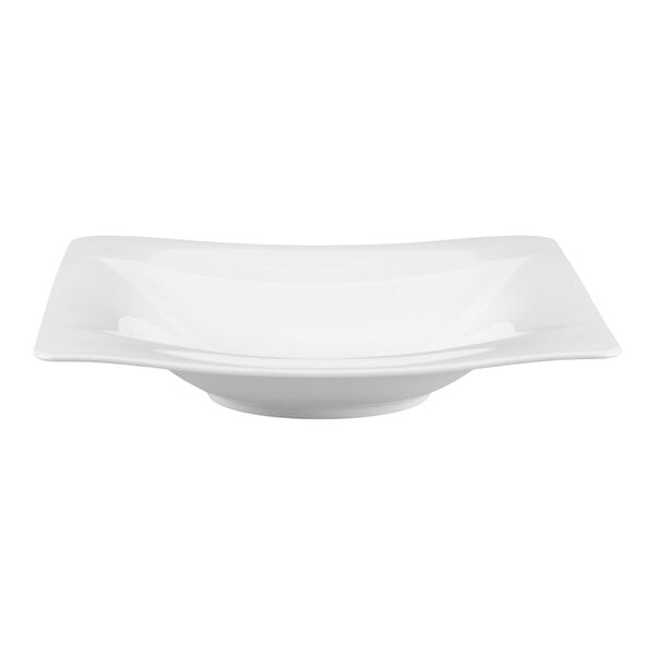 Villeroy & Boch Modern Grace 9 1/4" x 8 1/4" White Bone Porcelain Deep Plate - 6/Case