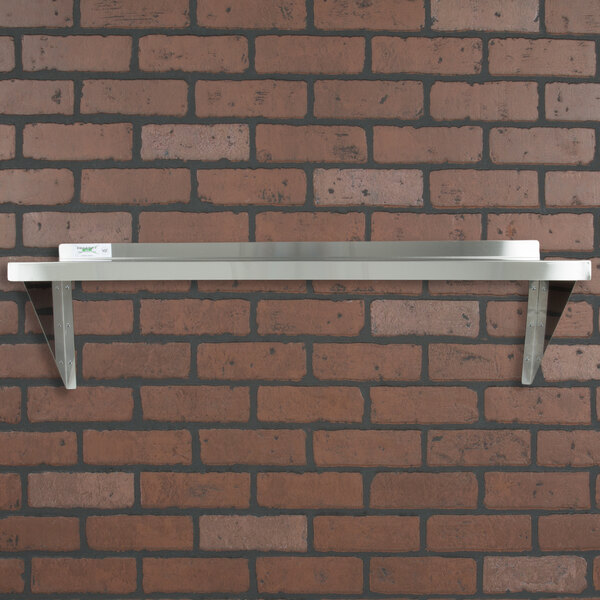 Regency Gauge Stainless Steel X Solid Wall Shelf