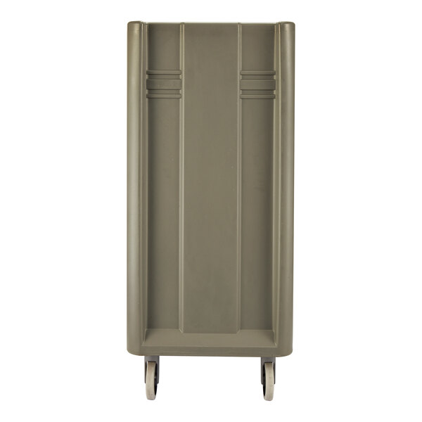 Cambro MDC1418T16194 Granite Sand 2 Compartment Meal Delivery Cart 16 Tray