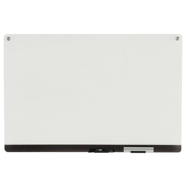 Iceberg 31190 Clarity 24" x 36" White Glass DryErase Board