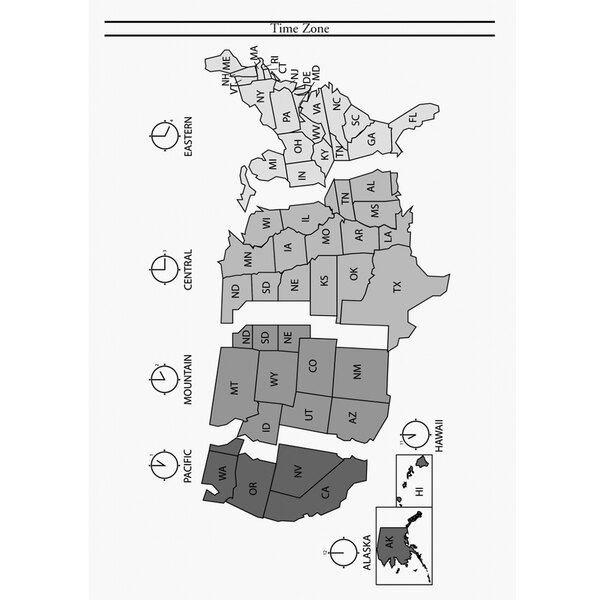 A House of Doolittle weekly appointment book with a map of the United States and state numbers on the cover.