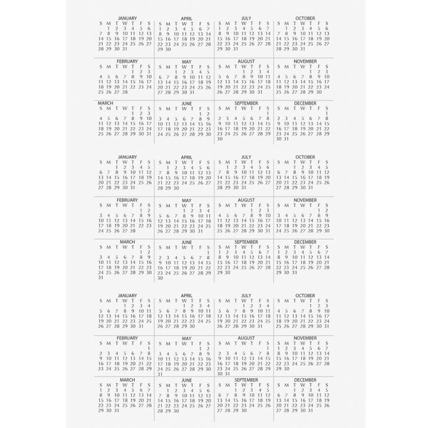 A House of Doolittle appointment book open to a monthly spread with black numbers on a white background.