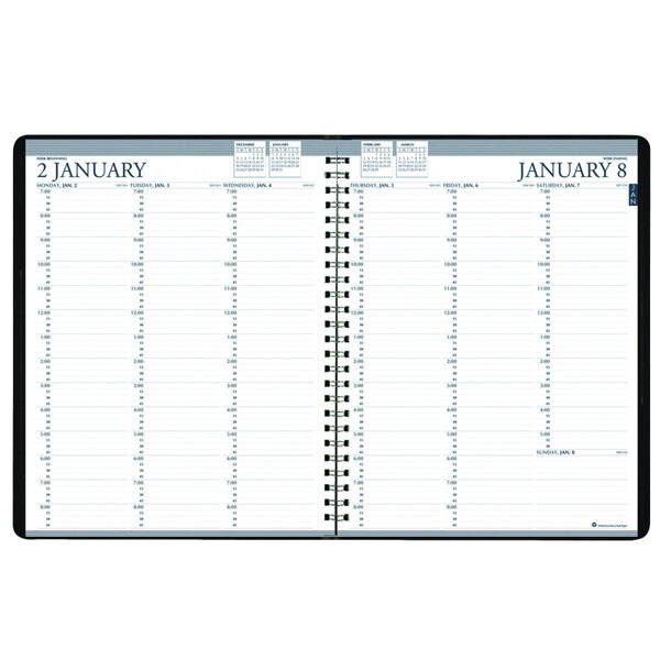 A black House of Doolittle planner with a calendar on the cover.