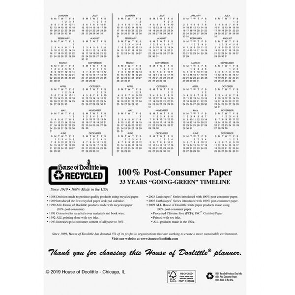 A House of Doolittle 2024 monthly appointment calendar with numbers on it.