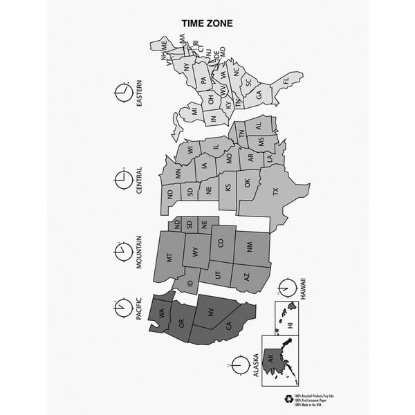 The cover of a House of Doolittle planner with a map of the United States in black on a white background.