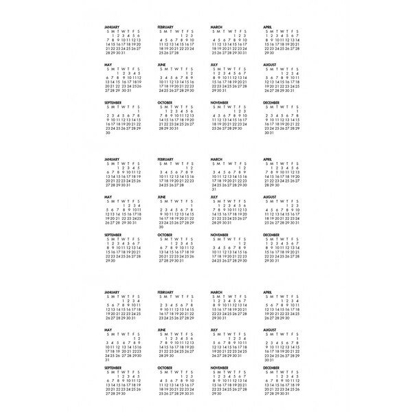 A House of Doolittle appointment book with black lines, numbers, and months for 2024.
