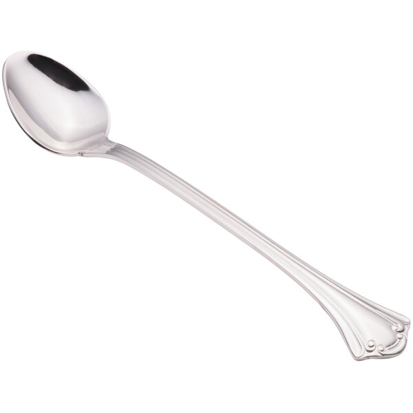 A Walco stainless steel iced tea spoon with a handle.