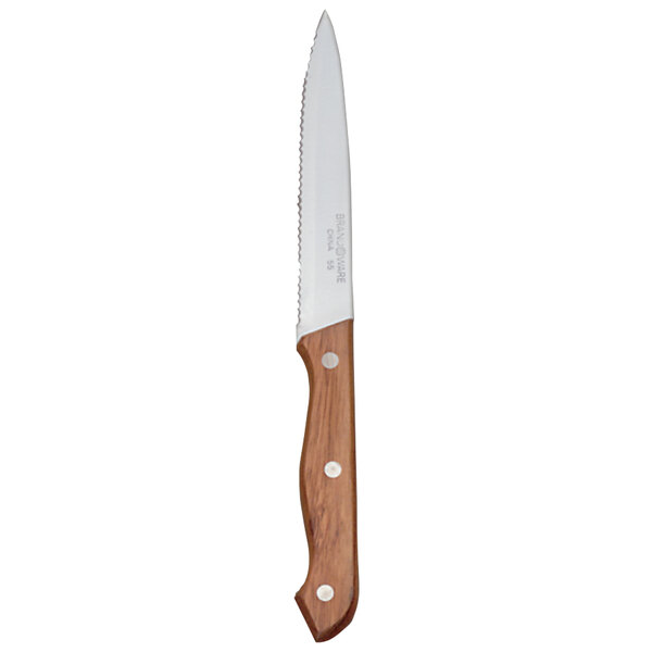 World Tableware 200 1632 9 1 4 Stainless Steel Steak Knife With World Tableware 200 1632 9 1 4 Stainless Steel Steak Knife With Wood Handle 12 Pack