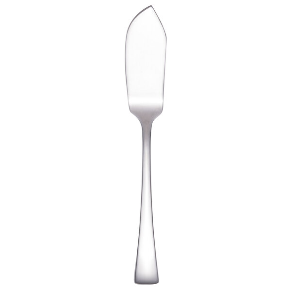 A Walco Freya stainless steel butter spreader with a flat handle.