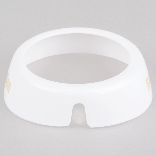 a white circle with a white circle