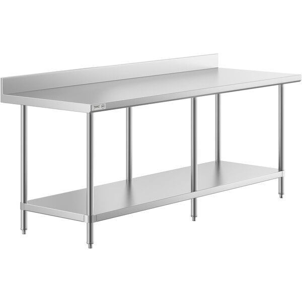 Regency Stainless Steel Work Table w/ Undershelf (84)