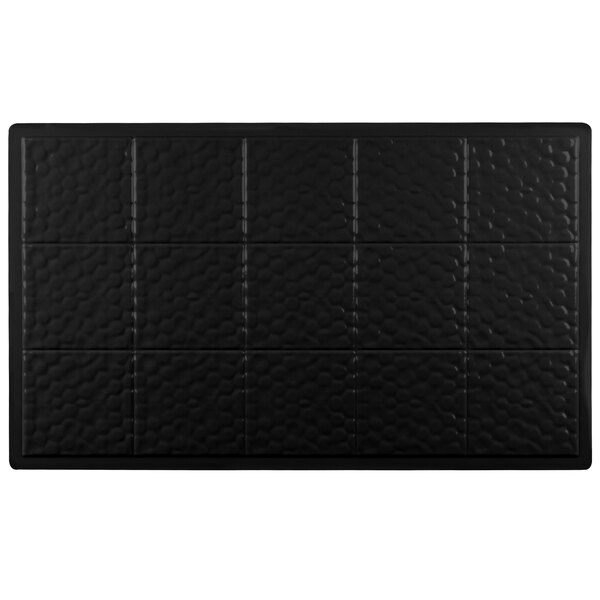 a black rectangular object with a black background