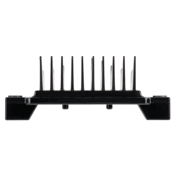 An Edlund Titan Max-Cut push block assembly with black handles and a black comb holder.