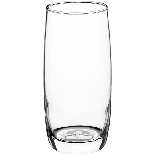 An Acopa clear beverage glass.