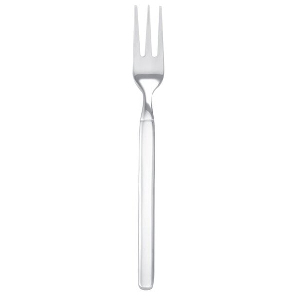 A Walco Vogue stainless steel cocktail fork with a silver handle.