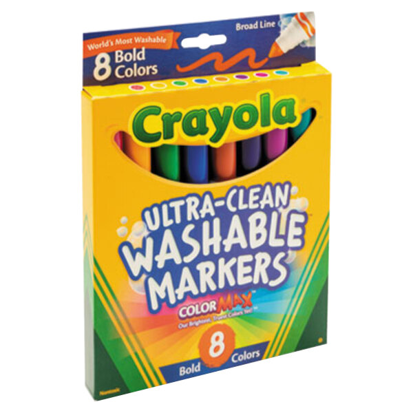 Crayola 587832 Ultra-clean Assorted 8-count Bold Color Broad Point 