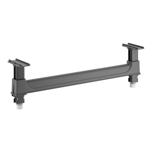 A black plastic dunnage stand designed for shelving support, measuring 24 inches by 6 3/4 inches.