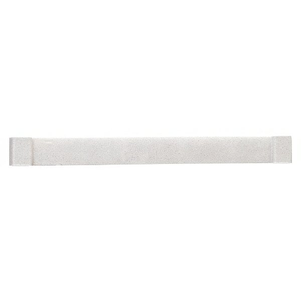 A white rectangular Camshelving® top post connector.