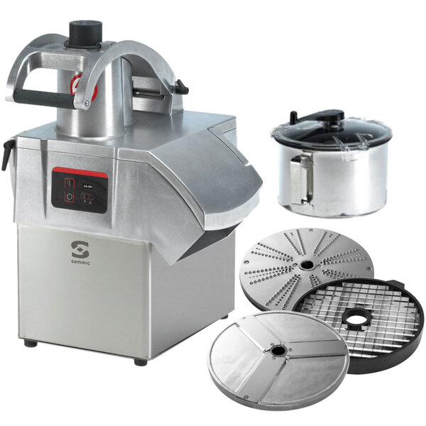Sammic CK35V 3 hp Combination Food Processor Kit with 5.25 Qt. Bowl, 3/