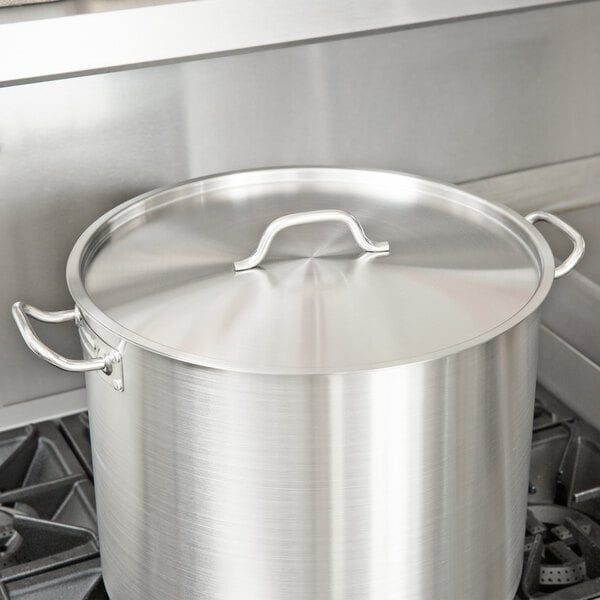 Browne Foodservice 8 Quart Aluminum Stock Pot