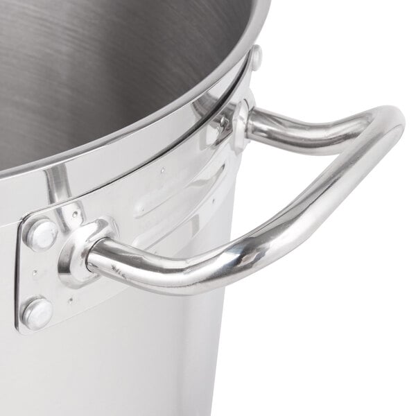 24 Qt. Stock Pot - Stainless Steel Heavy Duty Pot with Lid