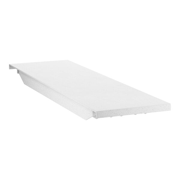 A white rectangular shelf.
