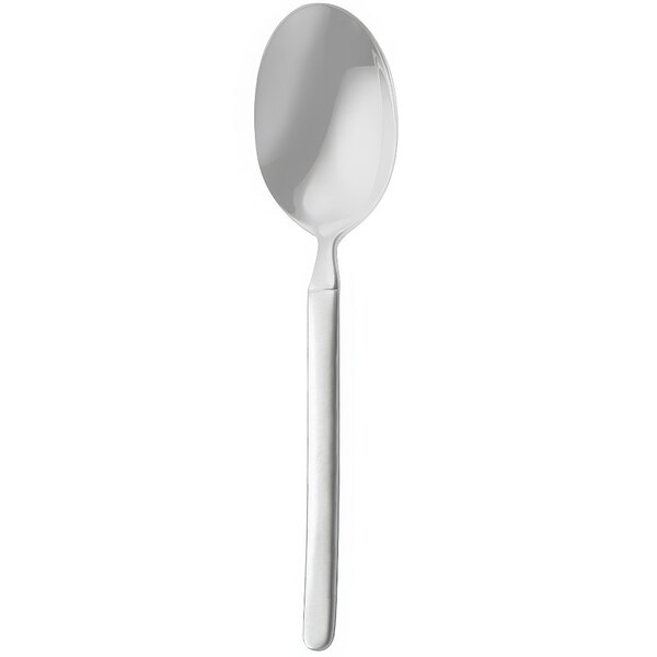 A silver Walco stainless steel teaspoon with a long handle.
