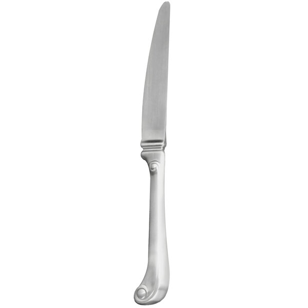 A silver Walco Susannah dinner knife with a handle.
