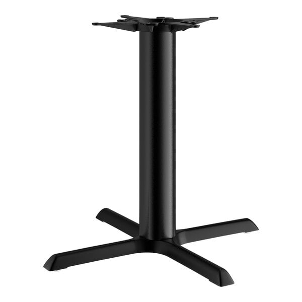 Lancaster Table & Seating Cast Iron 30" x 30" Black 4 1/2" Standard Height Column Table Base