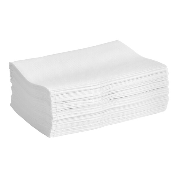 OneUp by Choice White 2-Ply Wide Interfold 6 1/2" x 8 1/2" Dispenser Napkin - 6,000/Case