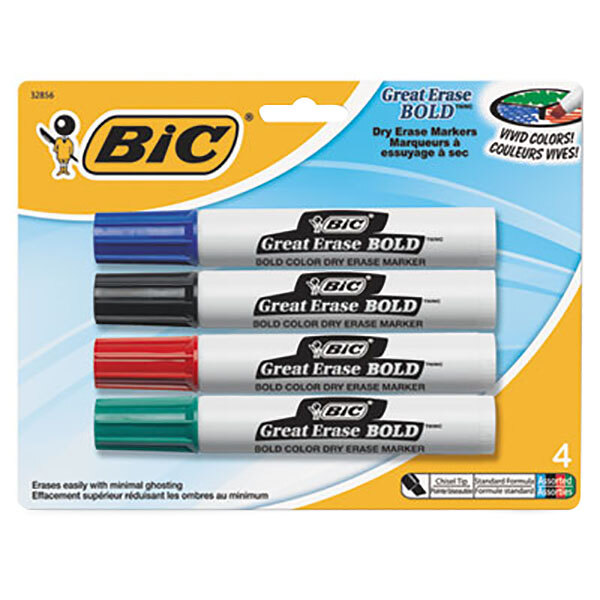 chisel tip dry erase markers