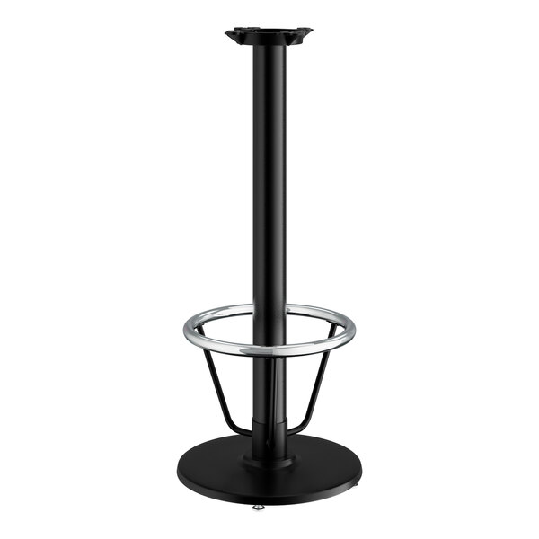 Lancaster Table & Seating Cast Iron 17" Round Black 3" Bar Height ...