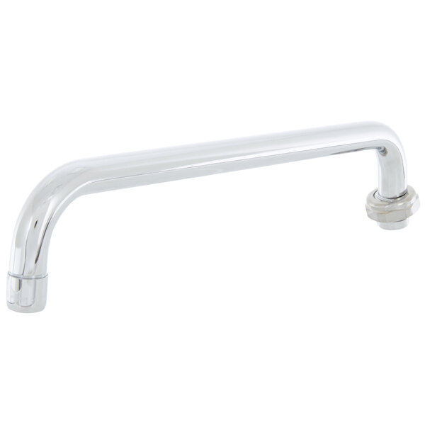 A chrome Equip by T&S 12" swing nozzle.