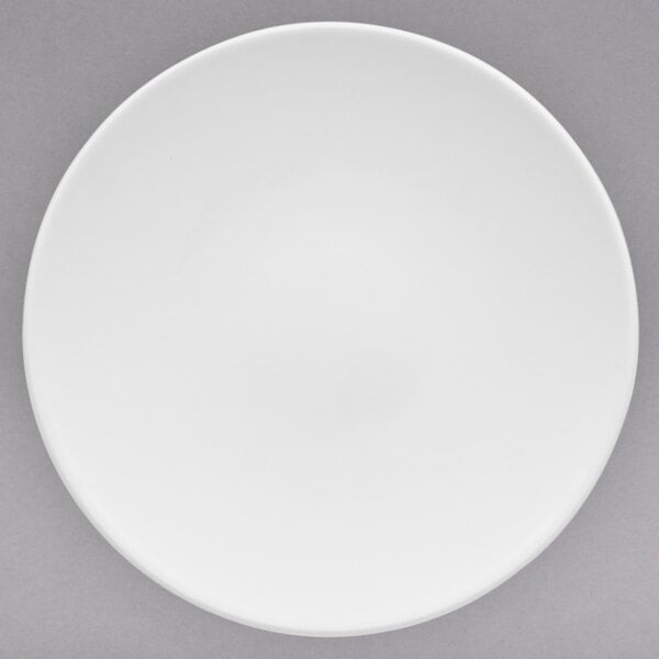 A white Villeroy & Boch porcelain coupe plate.