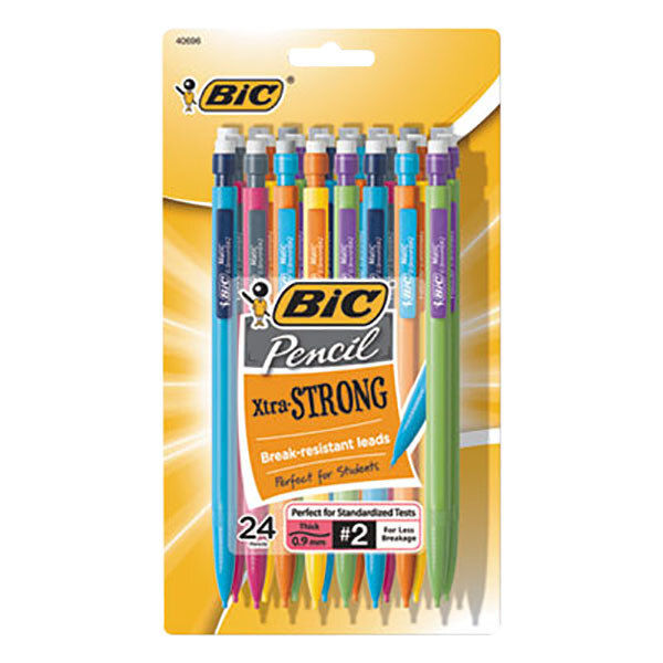 Bic MPLWP241 Assorted Barrel Color 0.9mm Xtra-Strong HB Lead #2