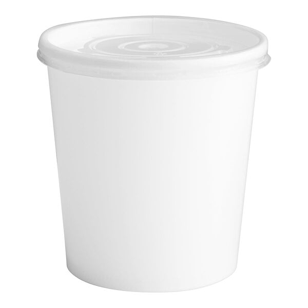 16 Oz White Disposable Plastic Cups