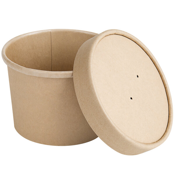 Download Ecochoice 12 Oz Kraft Paper Food Cup With Vented Lid 250 Case