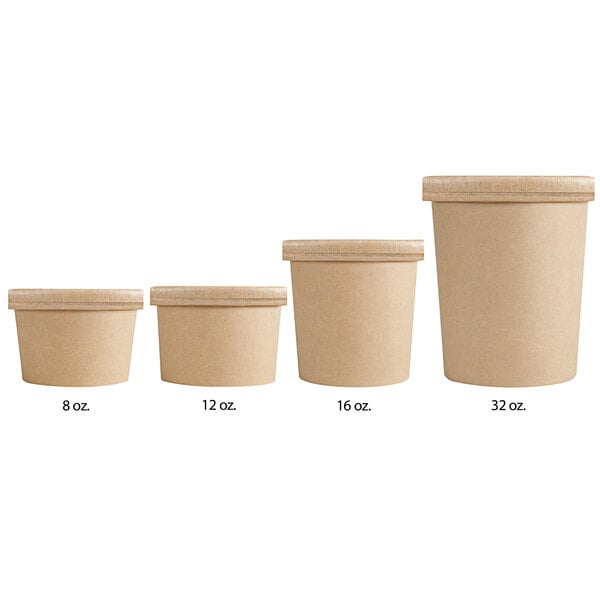 Download Ecochoice 12 Oz Kraft Paper Food Cup With Vented Lid 250 Case