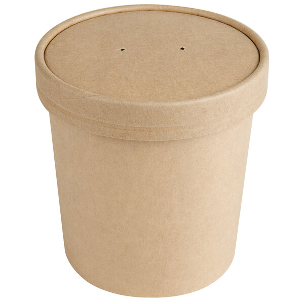 Download Ecochoice 16 Oz Kraft Paper Food Cup With Vented Lid 250 Case