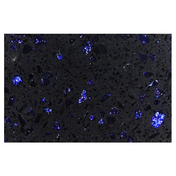 Art Marble Furniture Q409 24" x 30" Blue Galaxy Quartz Tabletop
