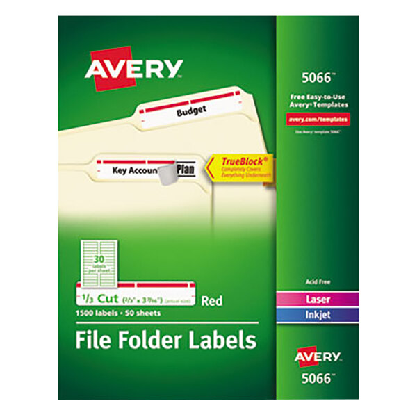 Avery Template 5066