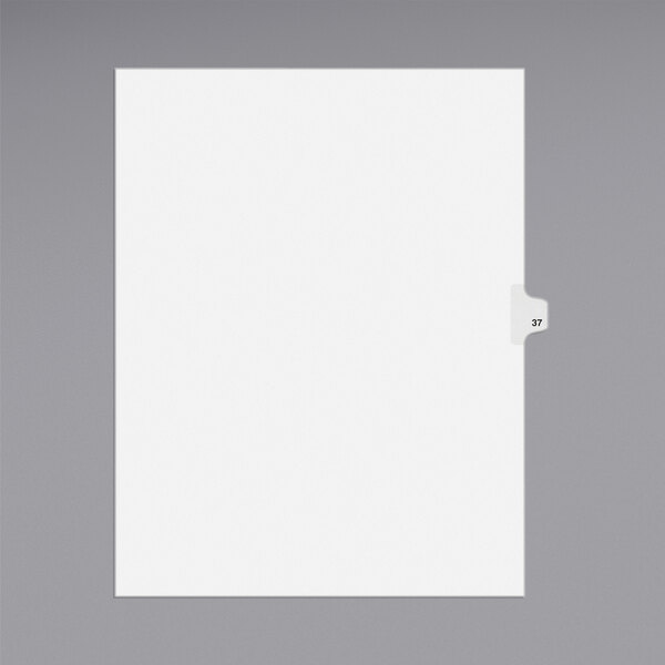 A white file folder tab with a blank space.