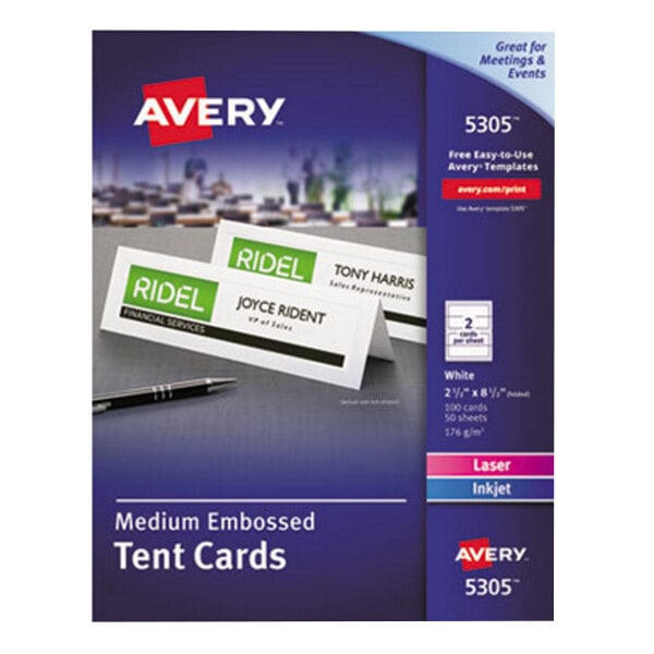 avery-5305-2-1-2-x-8-1-2-white-medium-embossed-tent-cards-100-box