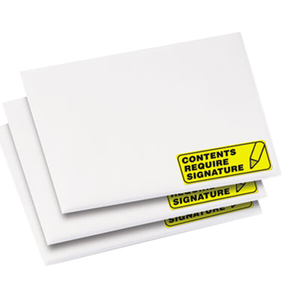 Avery 5972 1" x 2 5/8" HighVisibility Neon Yellow ID Labels 750/Pack
