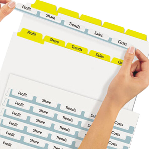 Avery 5 Tab Clear Label Dividers