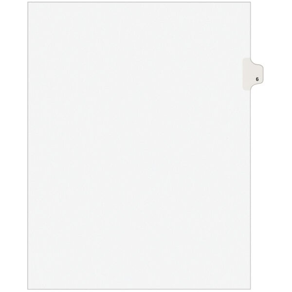 A white file folder tab with a white border.