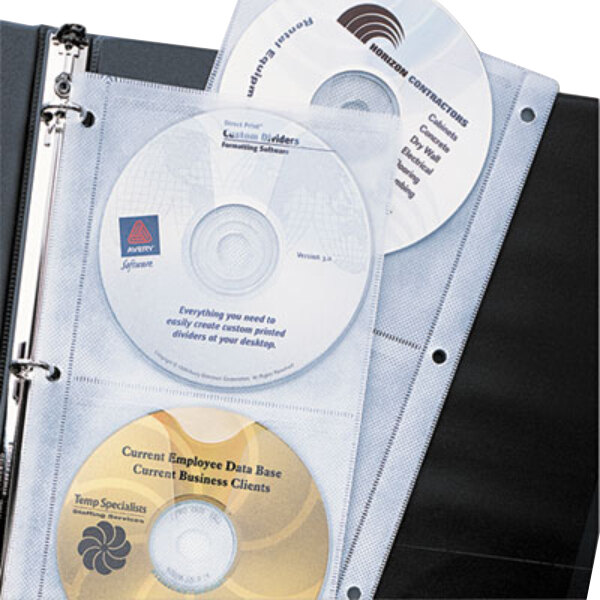 Pack Of 5 Avery 75263 Two Sided Cd Organizer Sheets For Three Ring Binder - Cd Storage Binders Organizer Pack Of 5 Avery 75263 Two Sided Cd Organizer Sheets For Three Ring Binder - Cd Storage Binders Organizer