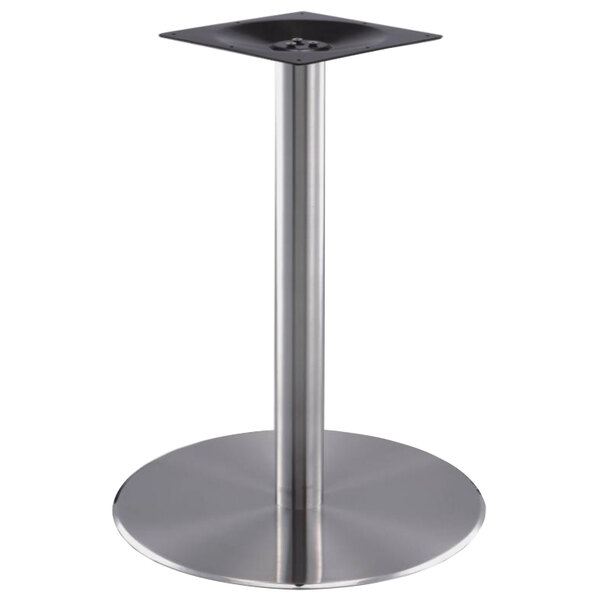 Art Marble Furniture Ss14 28d 28 Round Polished Stainless Steel Art Marble Furniture Ss14 28d 28 Round Polished Stainless Steel Standard Height Table Base