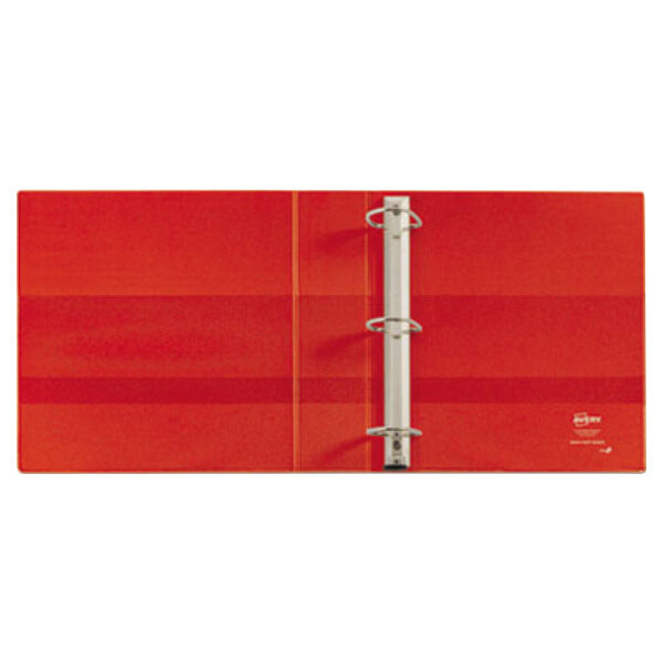 avery 79584 red heavy duty non view binder with 4 locking one touch